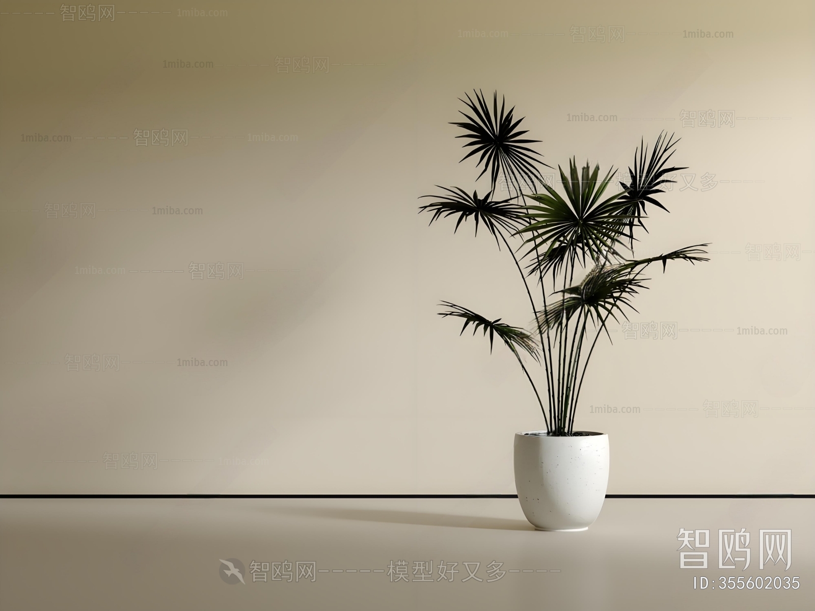 Modern Ground Green Plant Potted Plants