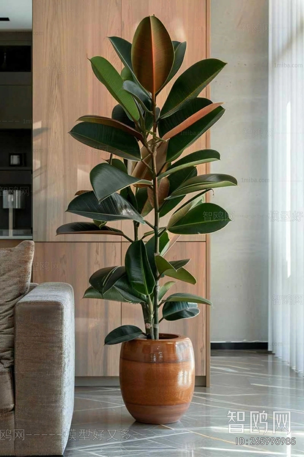 Modern Ground Green Plant Potted Plants
