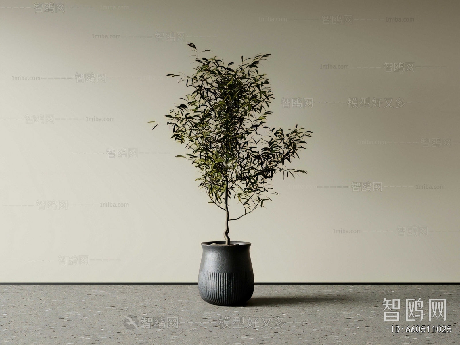 Modern Ground Green Plant Potted Plants