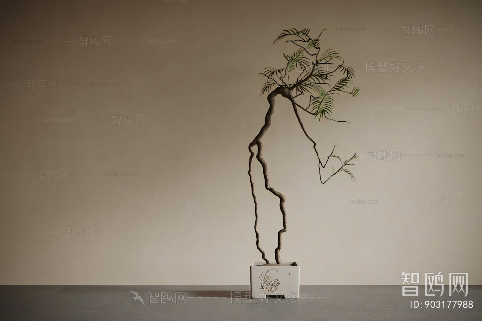 New Chinese Style Ground Green Plant Potted Plants