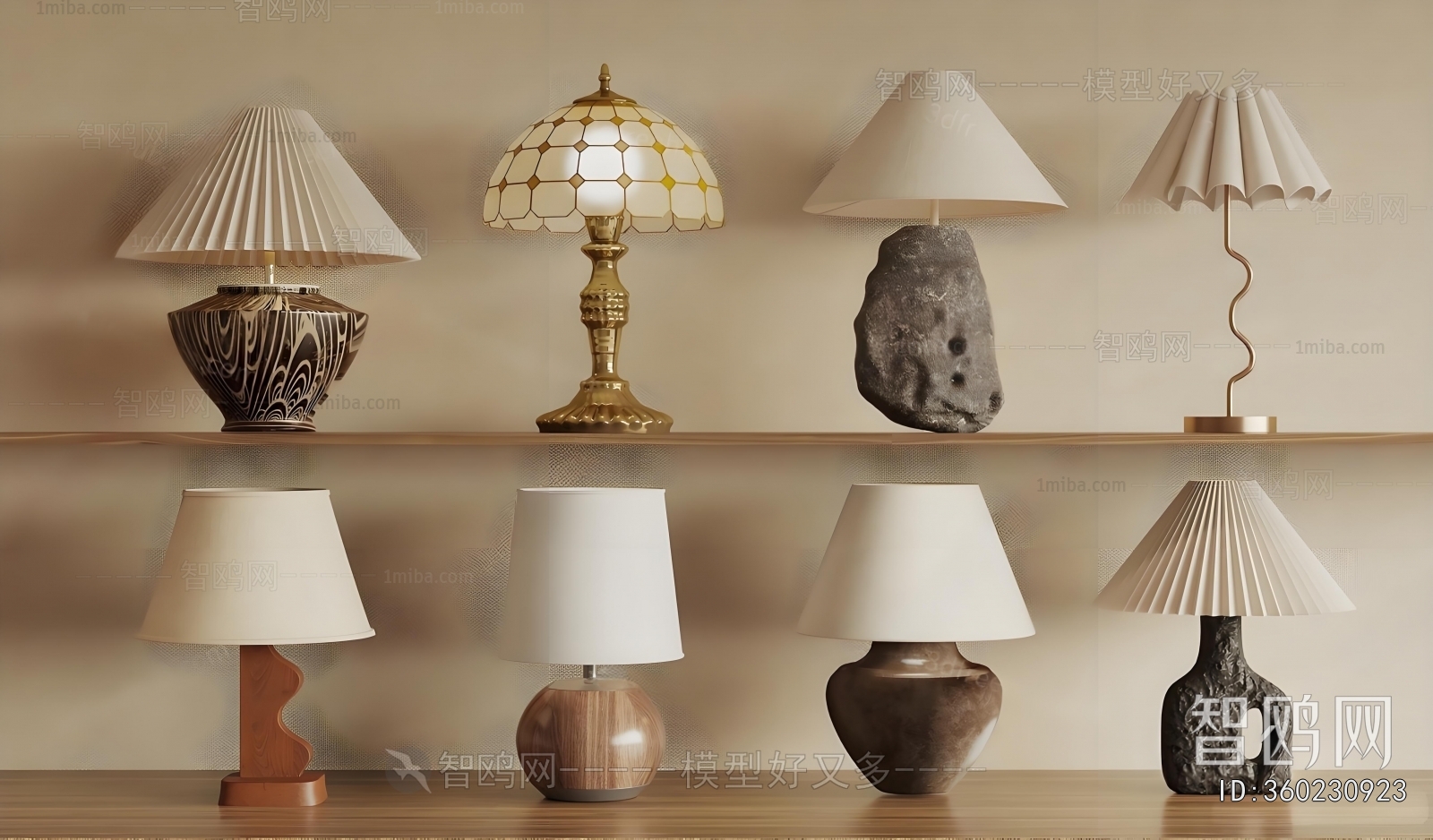 Wabi-sabi Style Table Lamp