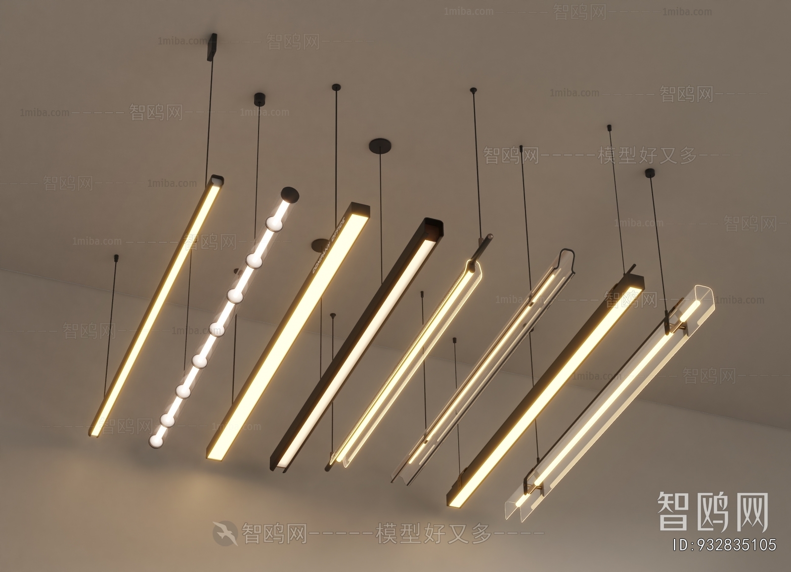 Modern Long Chandelier