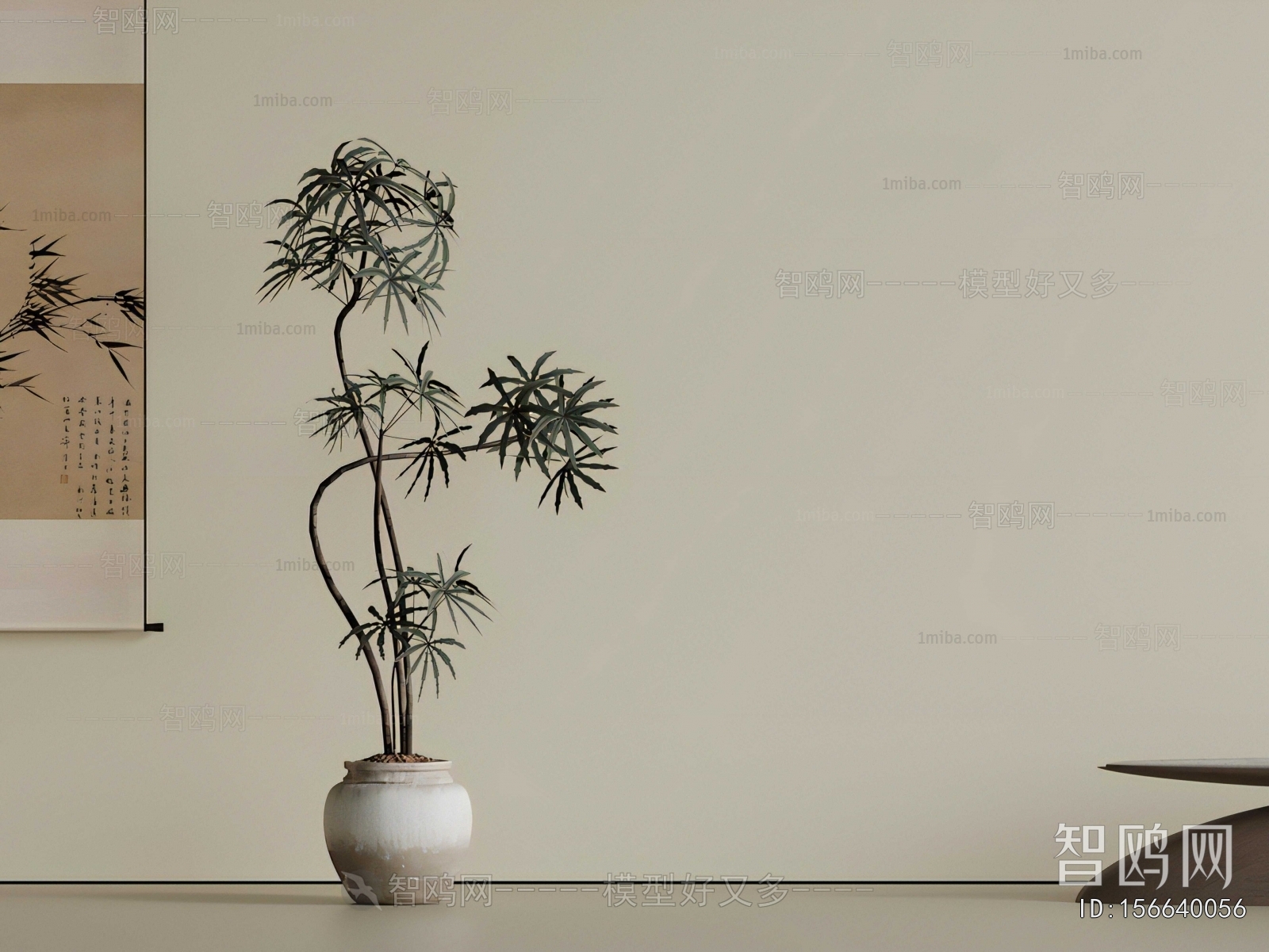 New Chinese Style Ground Green Plant Potted Plants