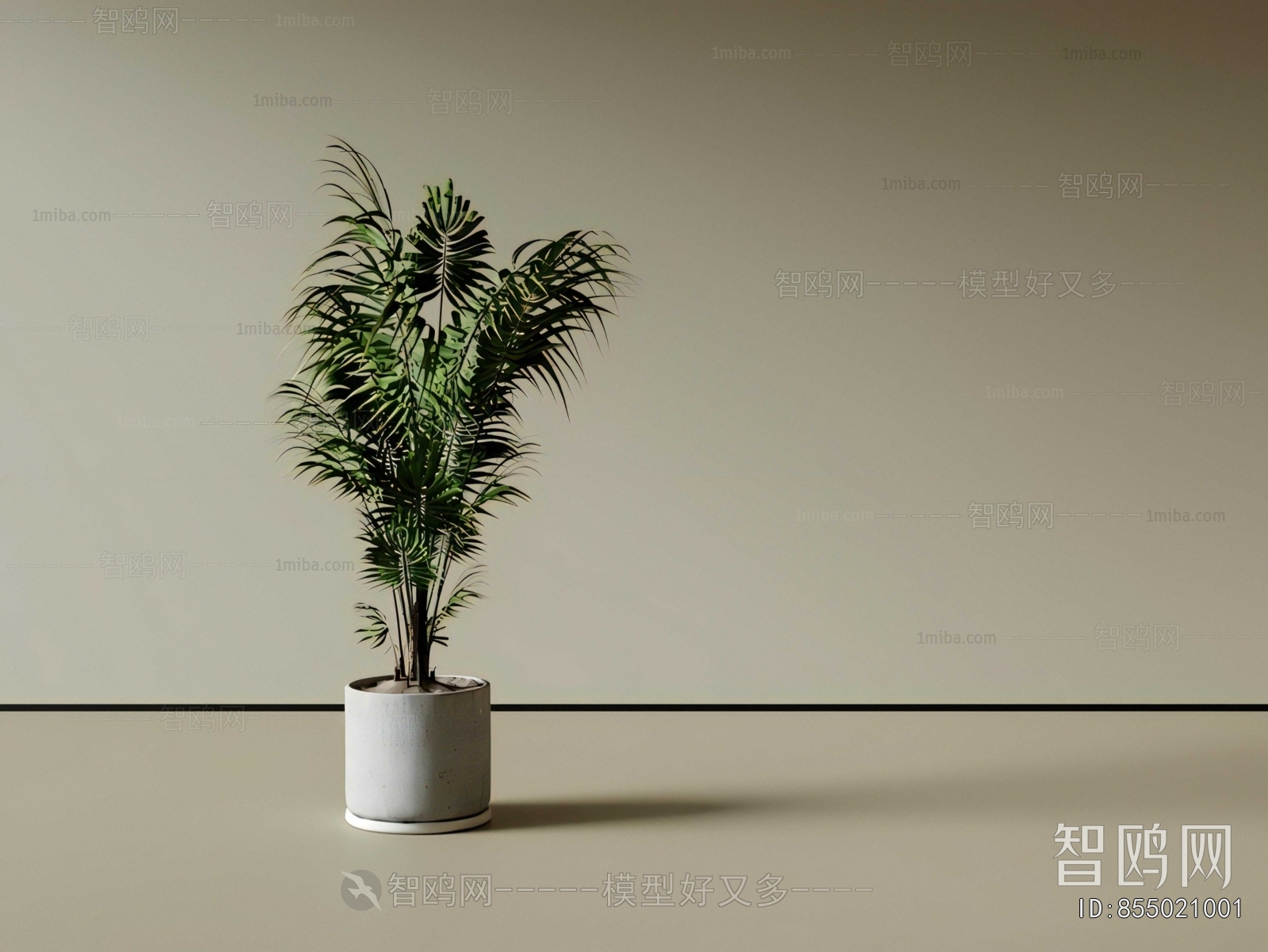 Modern Ground Green Plant Potted Plants