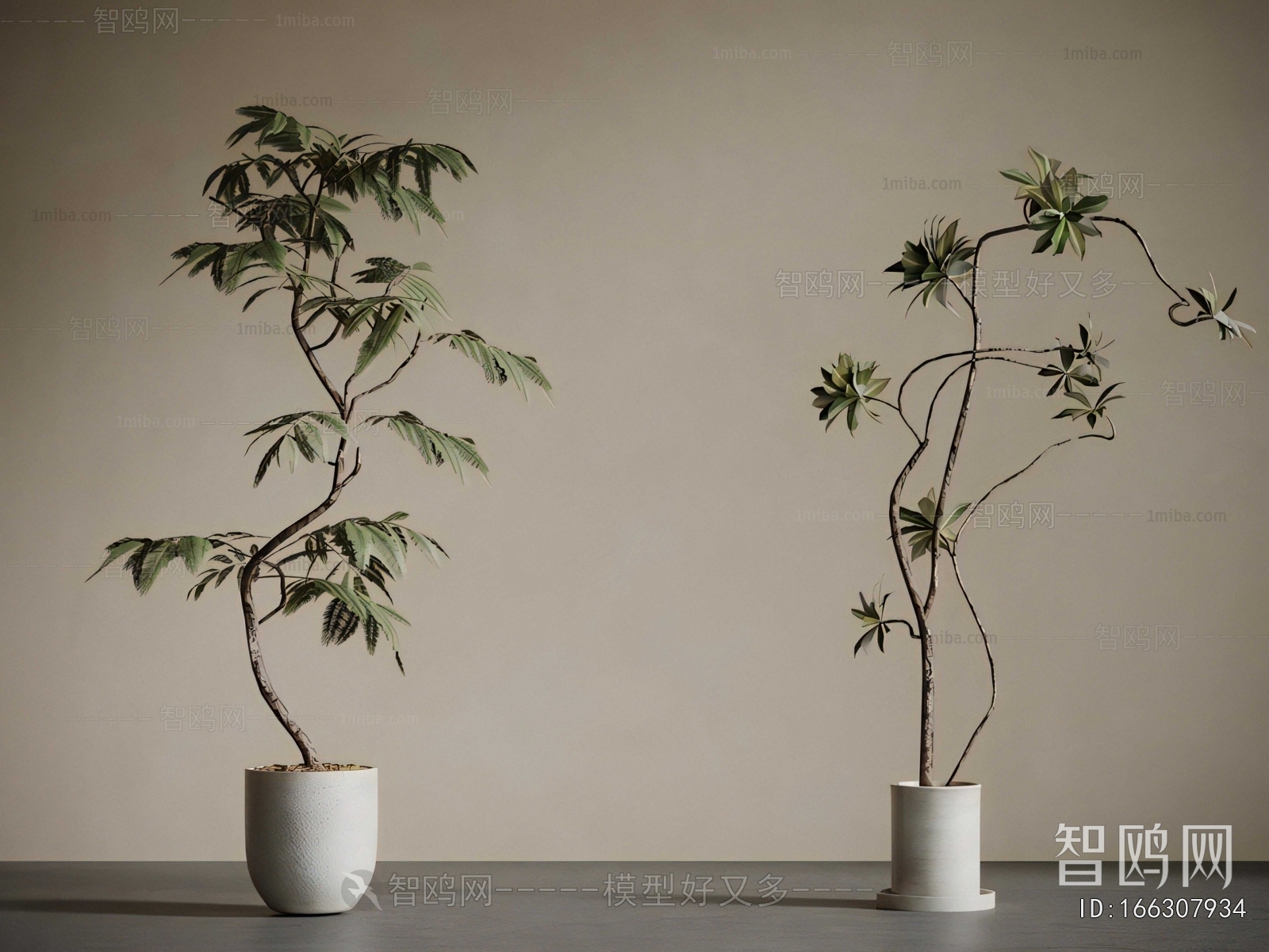 New Chinese Style Ground Green Plant Potted Plants