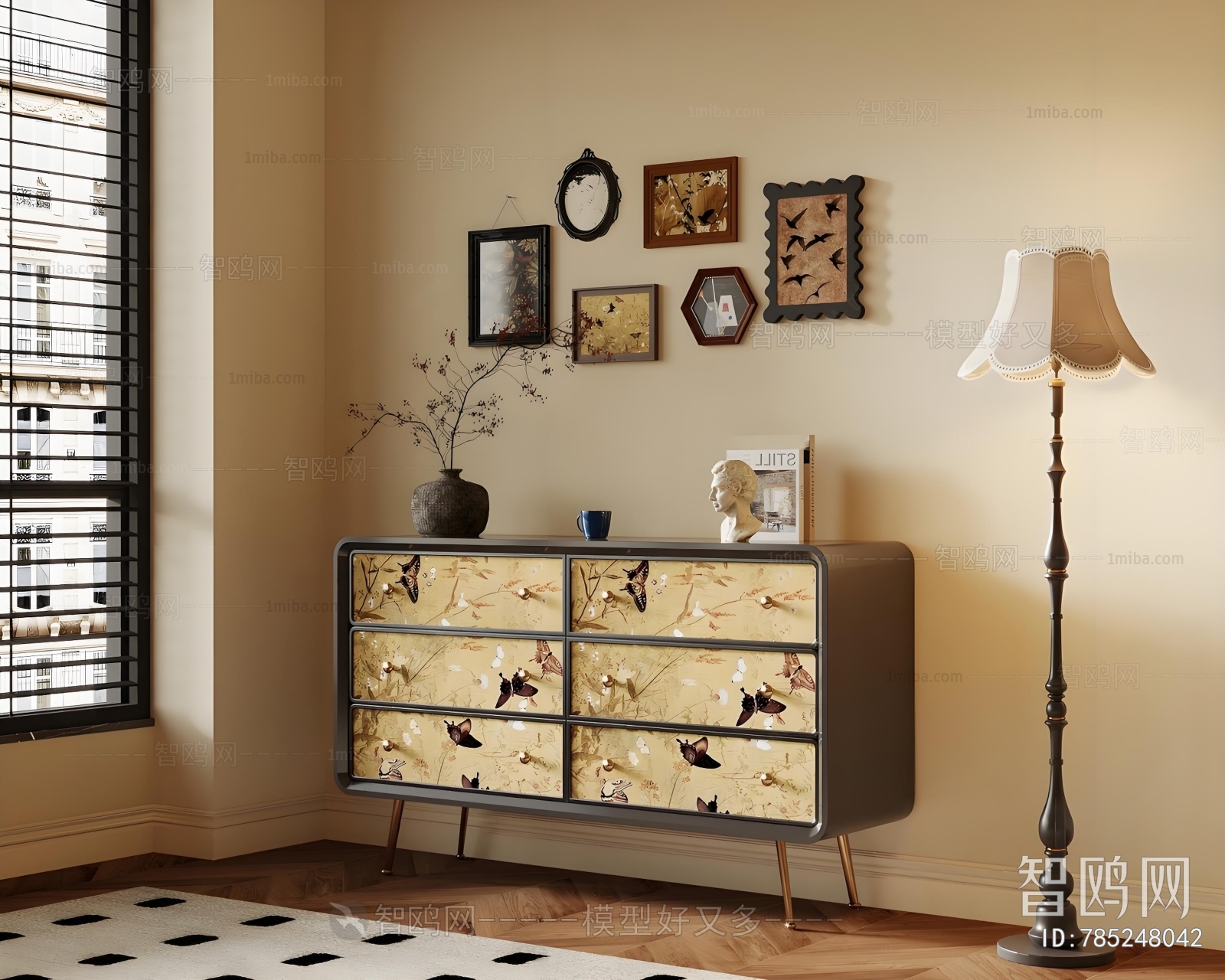 French Style Entrance Cabinet