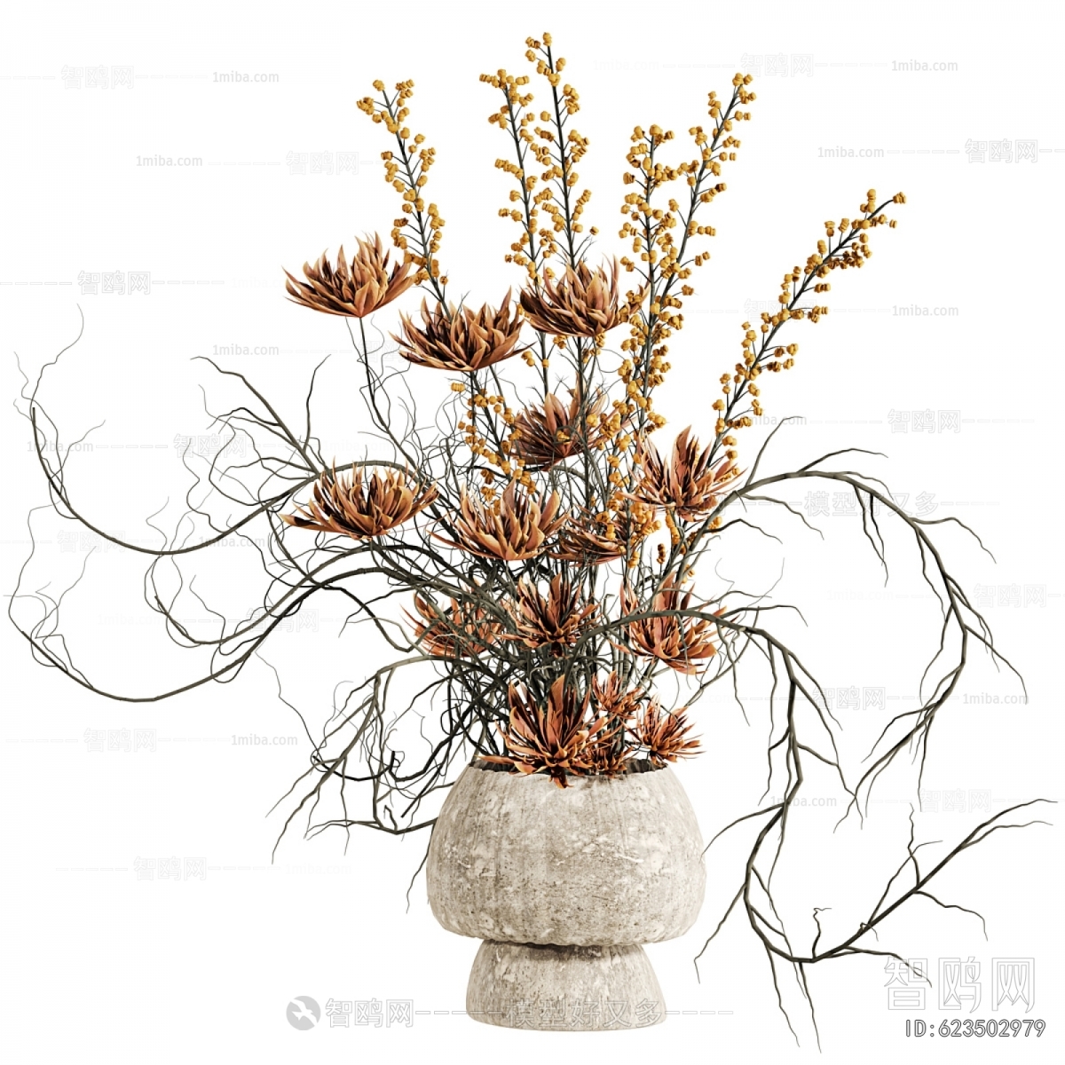 Wabi-sabi Style Dried Branch