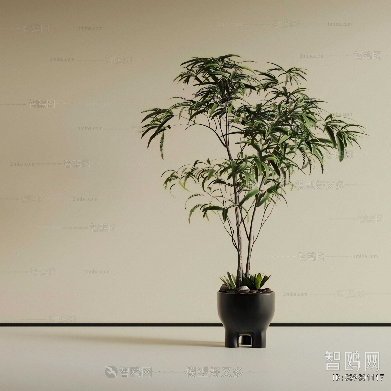 Modern Ground Green Plant Potted Plants