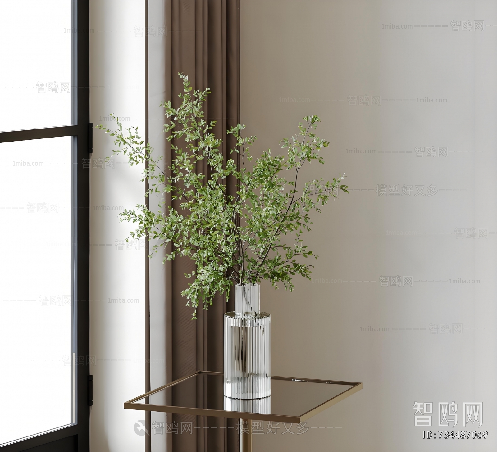 Modern Aquatic Green Plant