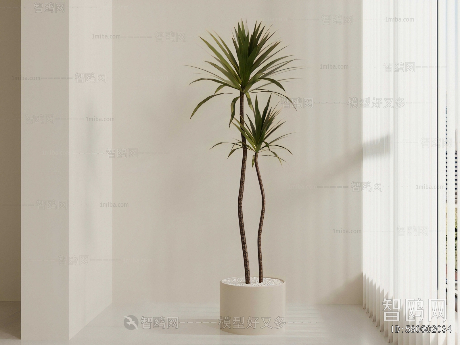 Modern Ground Green Plant Potted Plants