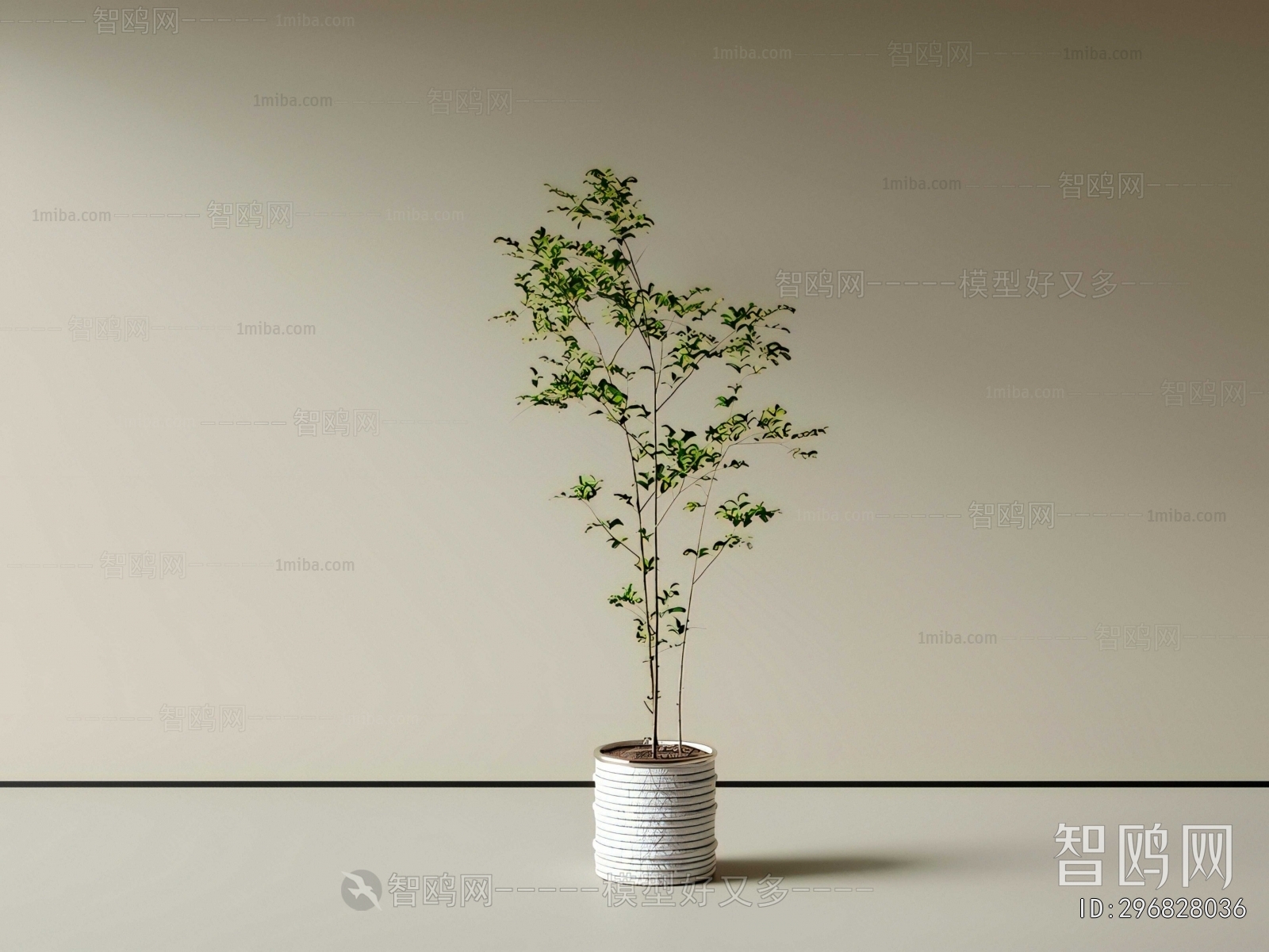 Modern Ground Green Plant Potted Plants