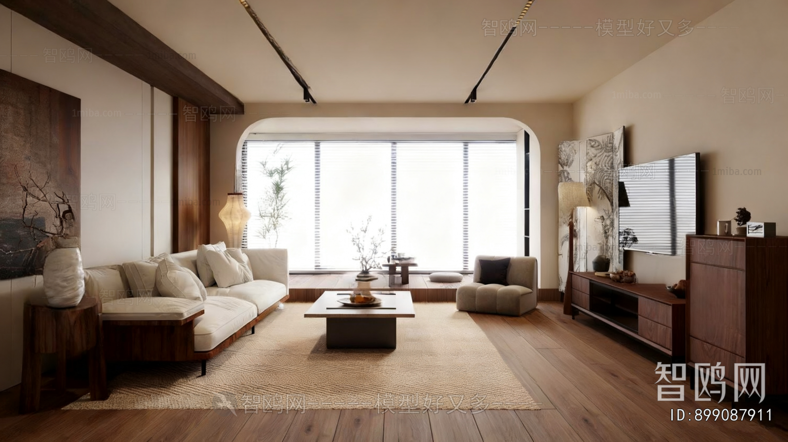 Wabi-sabi Style A Living Room