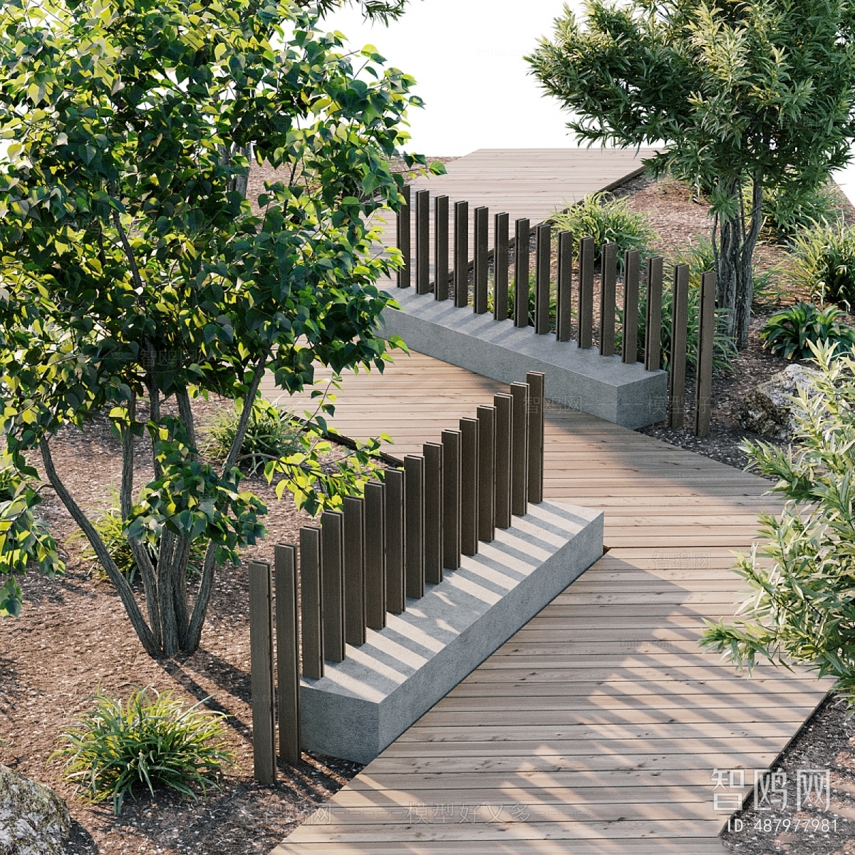 Modern Park Landscape