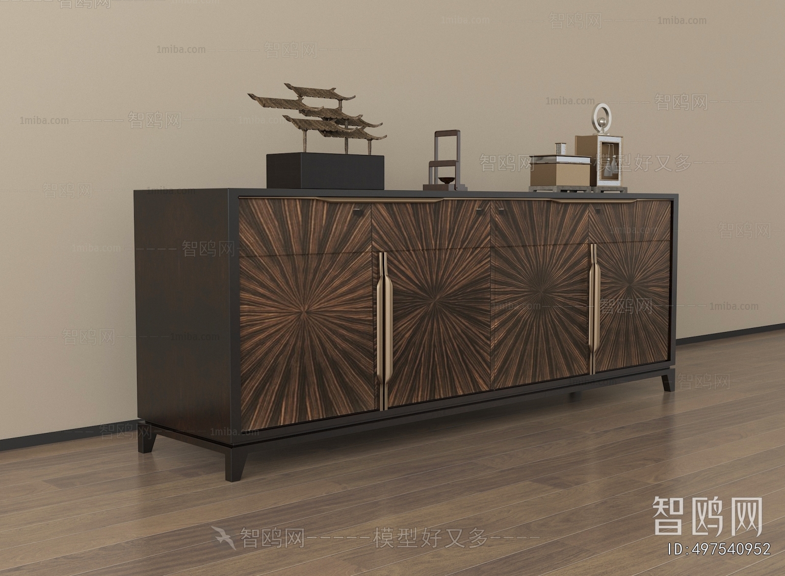 New Chinese Style Entrance Cabinet