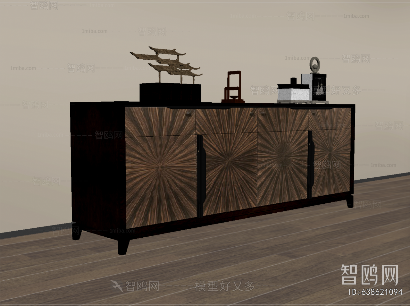 New Chinese Style Entrance Cabinet