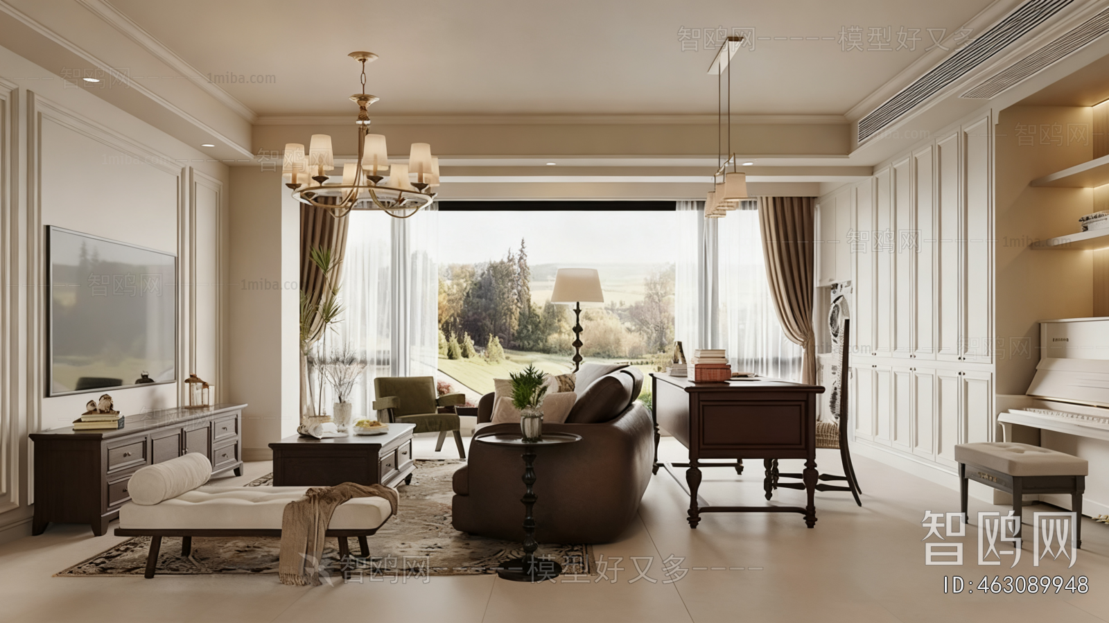 American Style A Living Room