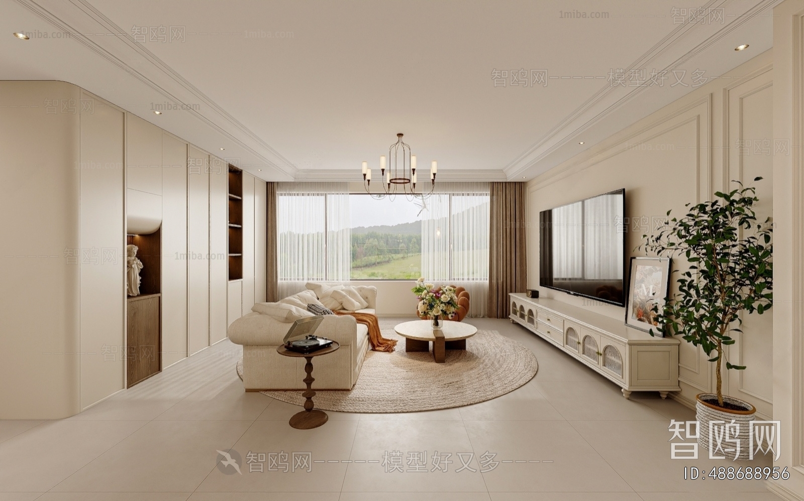 American Style A Living Room