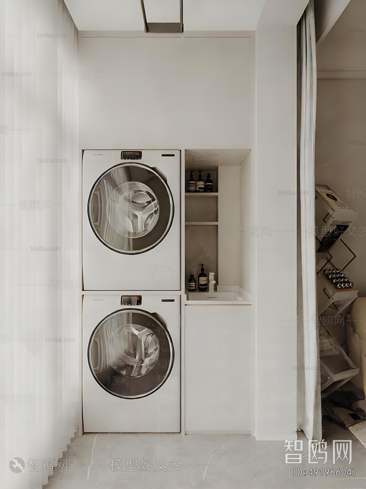 Modern Laundry Cabinet