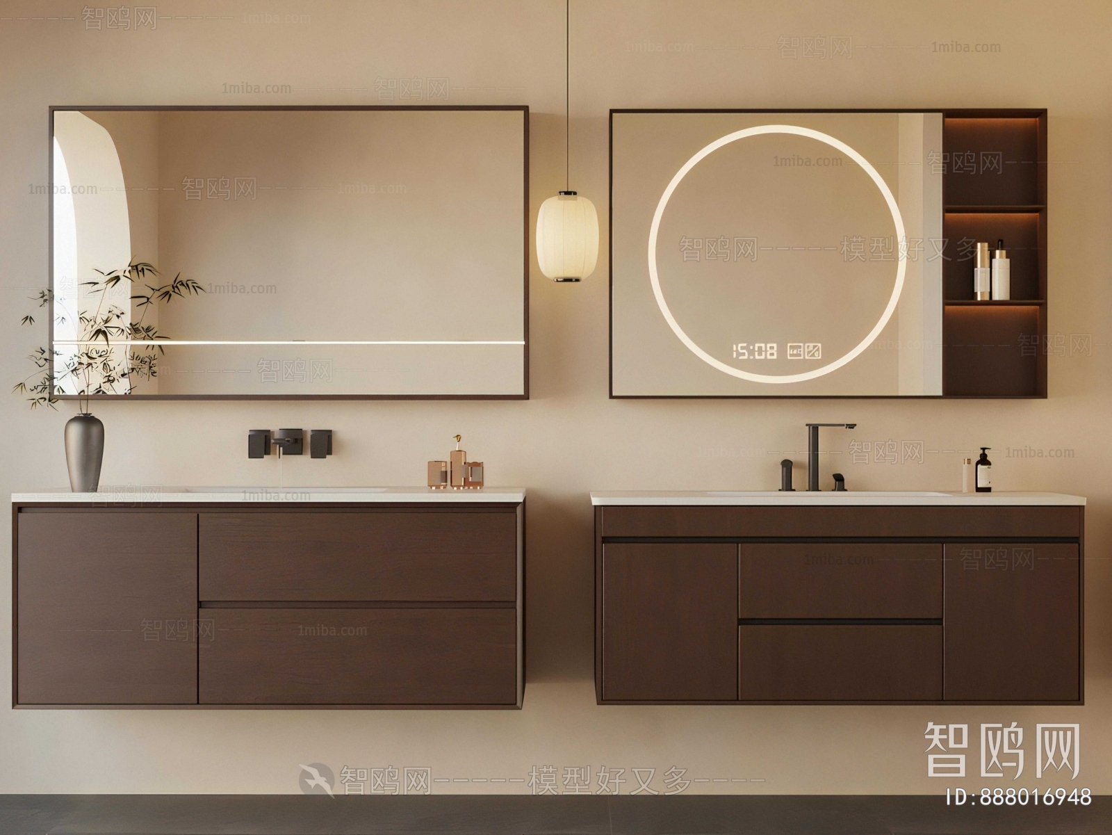 New Chinese Style Bathroom Cabinet