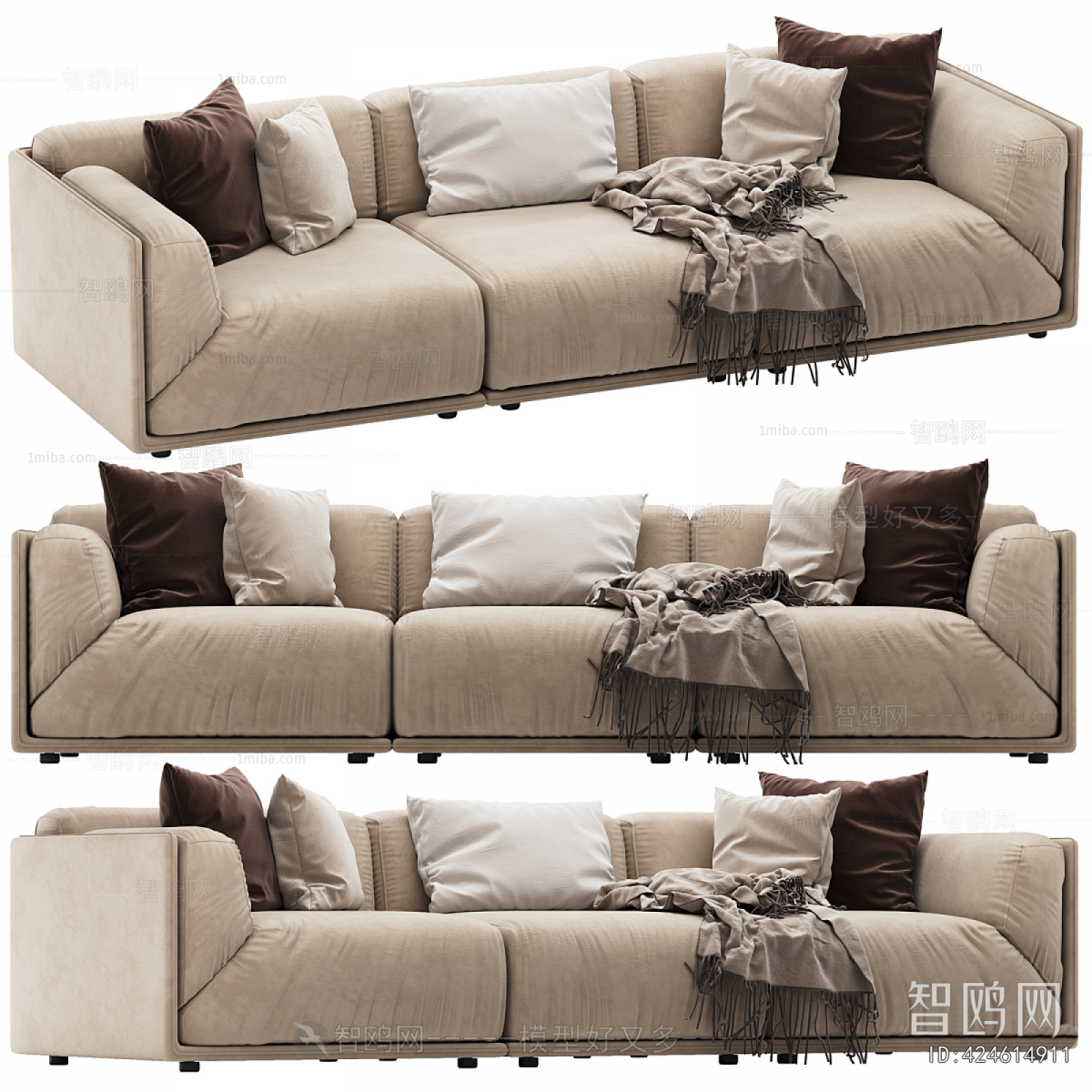 Modern Three-seat Sofa