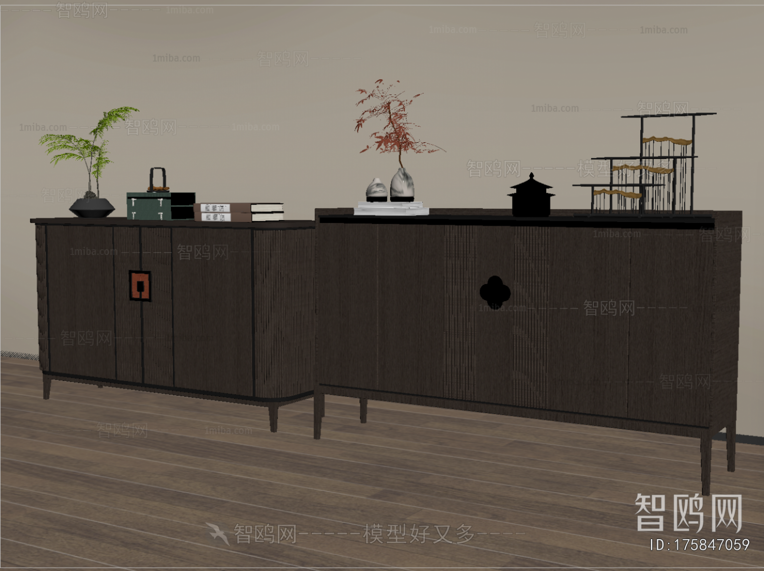 New Chinese Style Entrance Cabinet