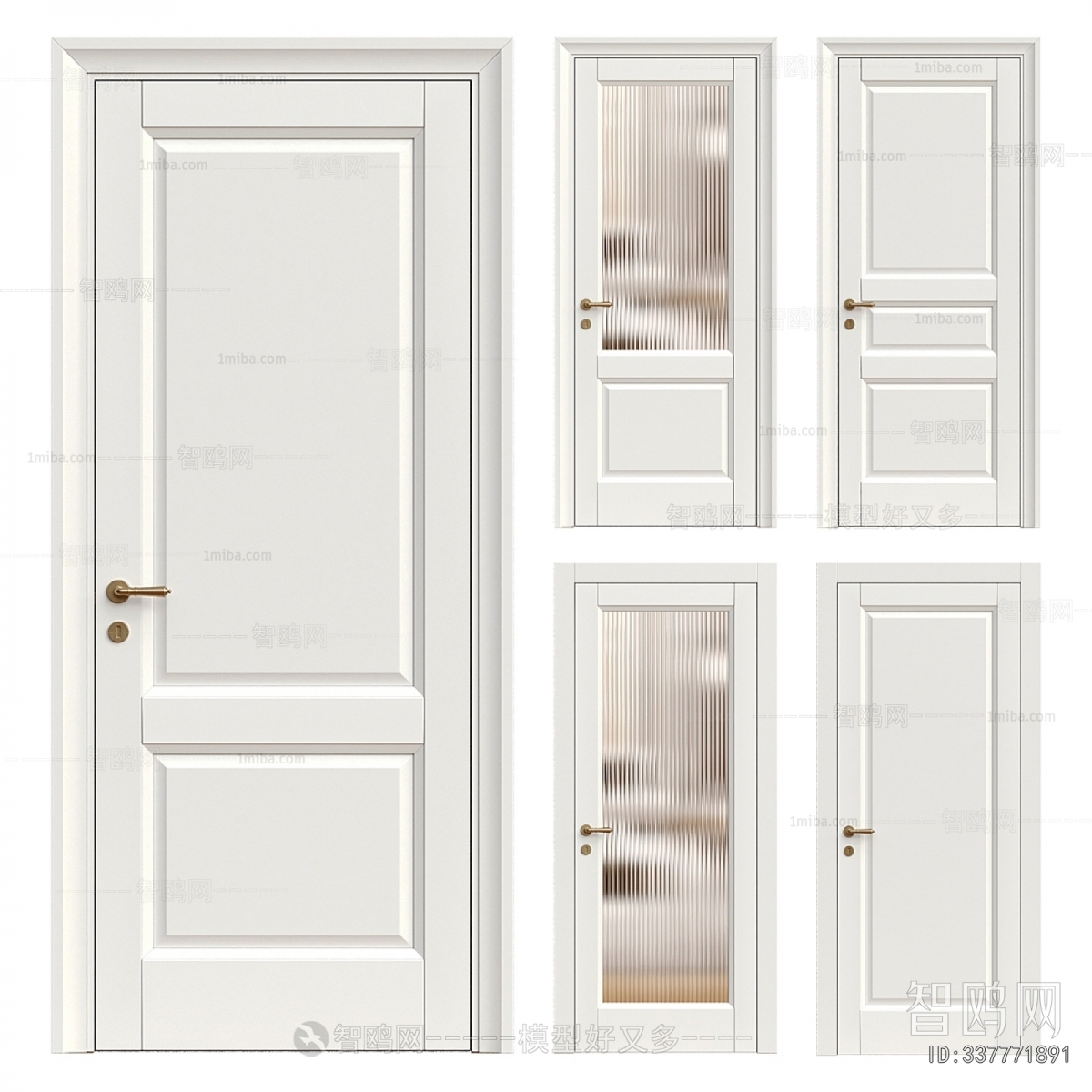 Simple European Style Single Door