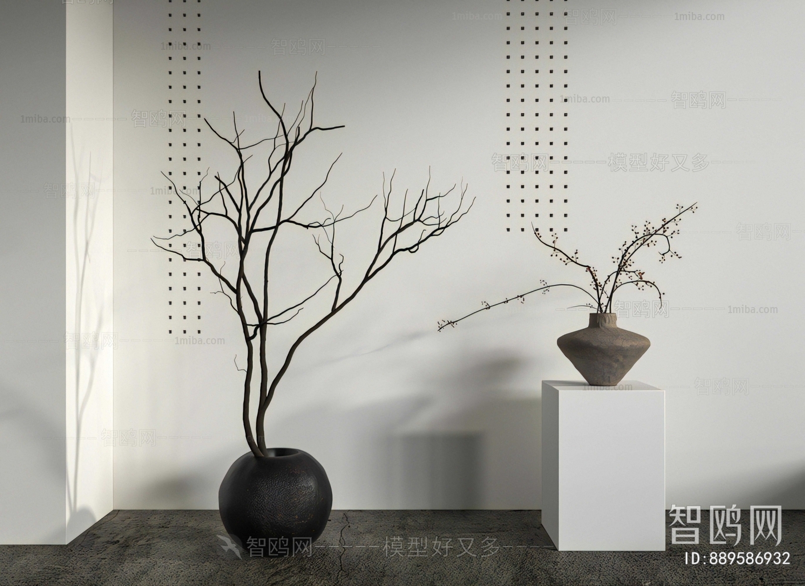 Wabi-sabi Style Dried Branch