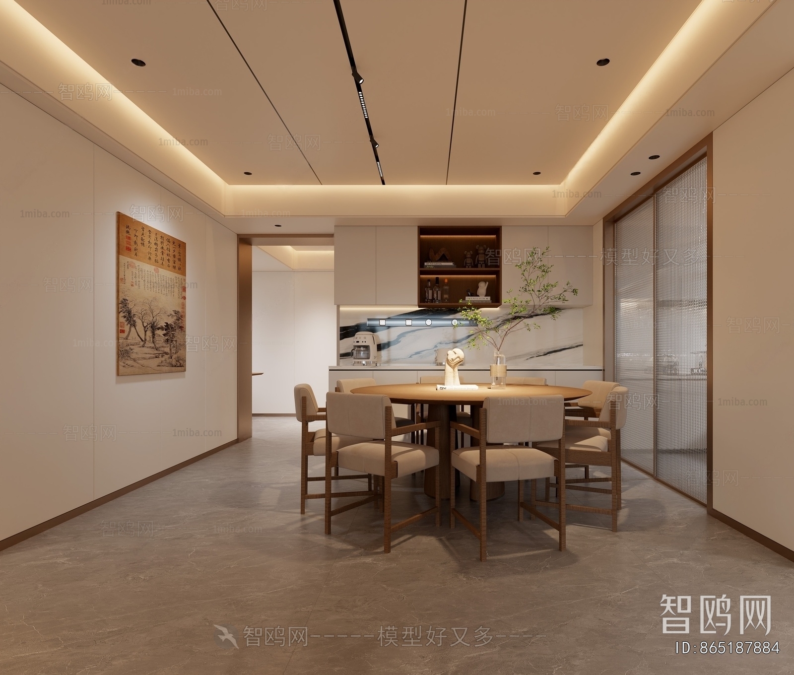 New Chinese Style Dining Room