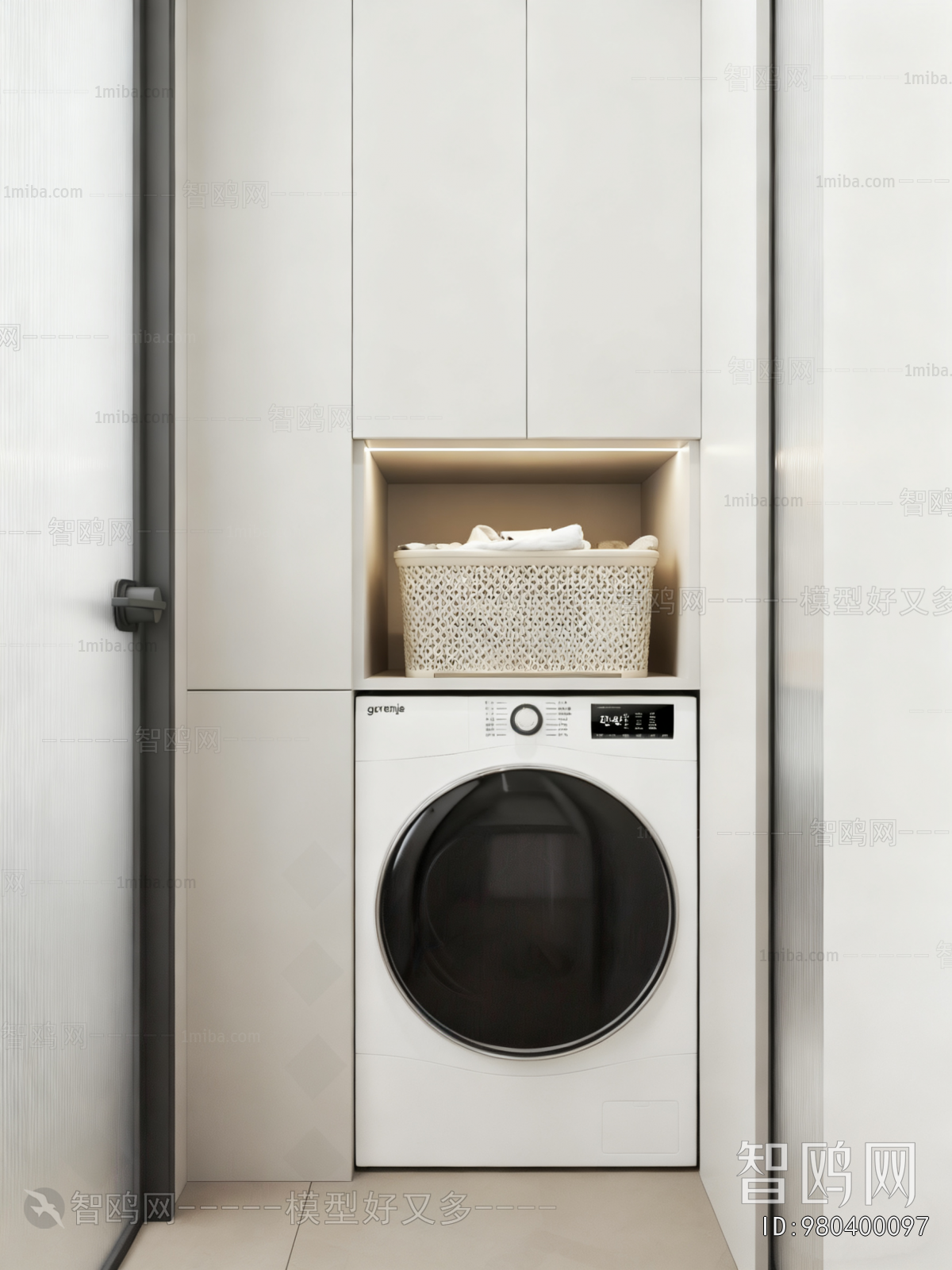 Modern Laundry Cabinet