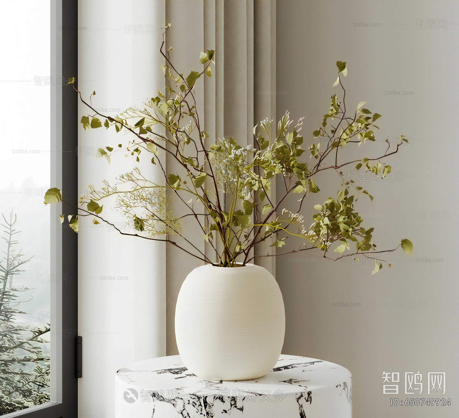 Modern Aquatic Green Plant