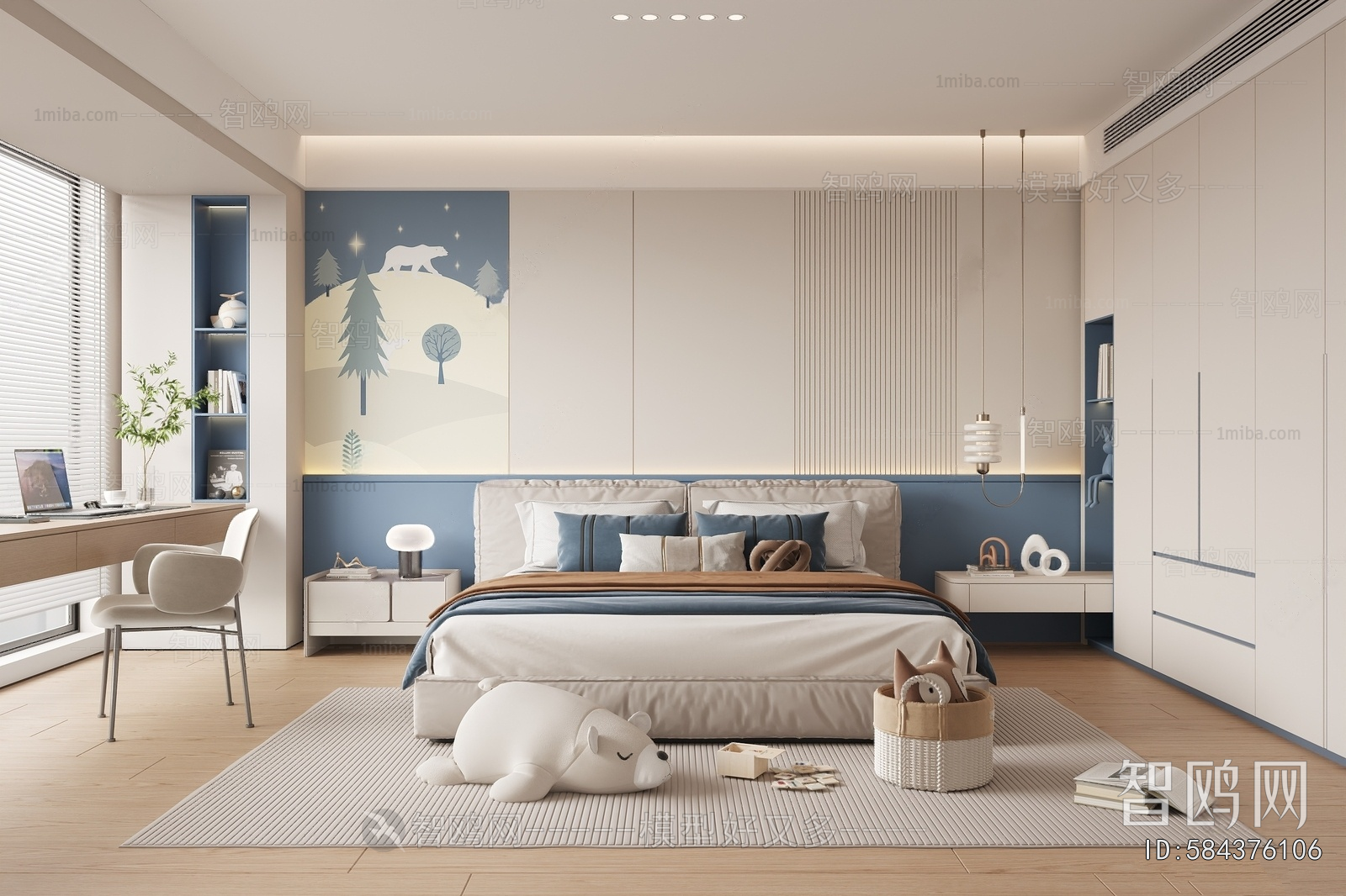 Modern Boy's Room And Son's Room