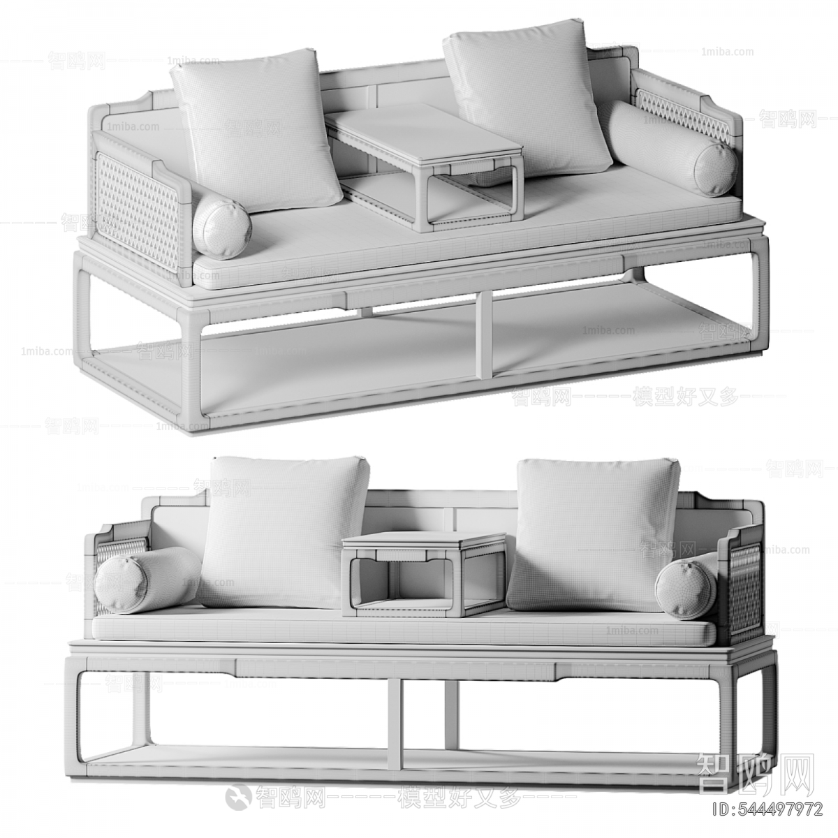 New Chinese Style A Sofa For Two