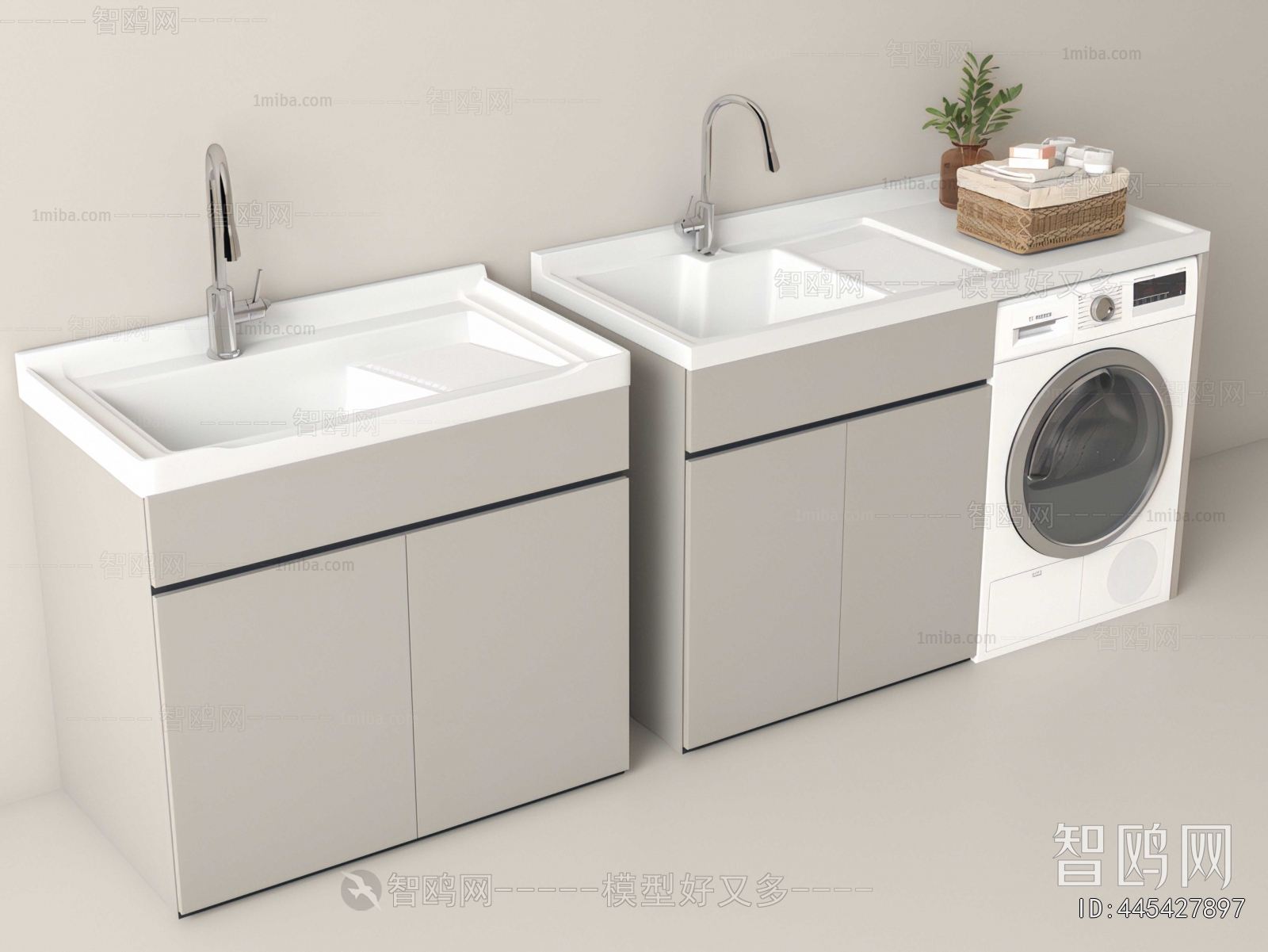 Modern Laundry Cabinet