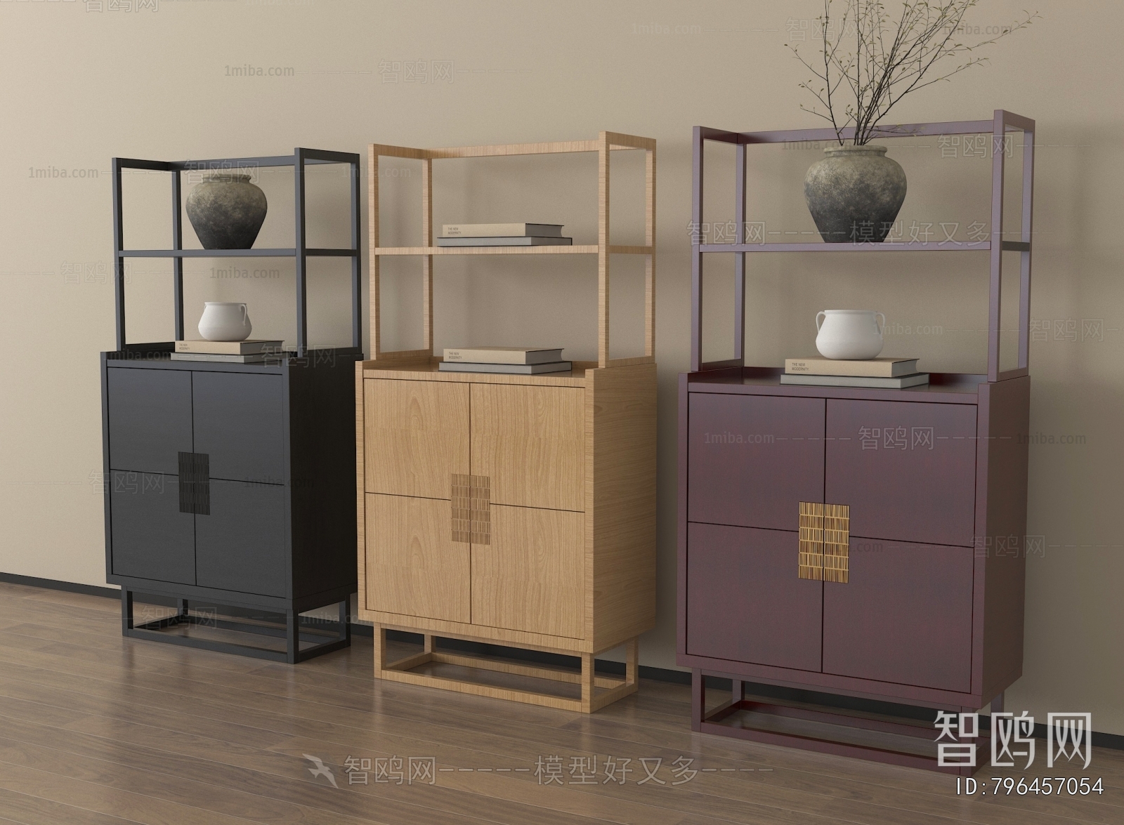 New Chinese Style Decorative Cabinet