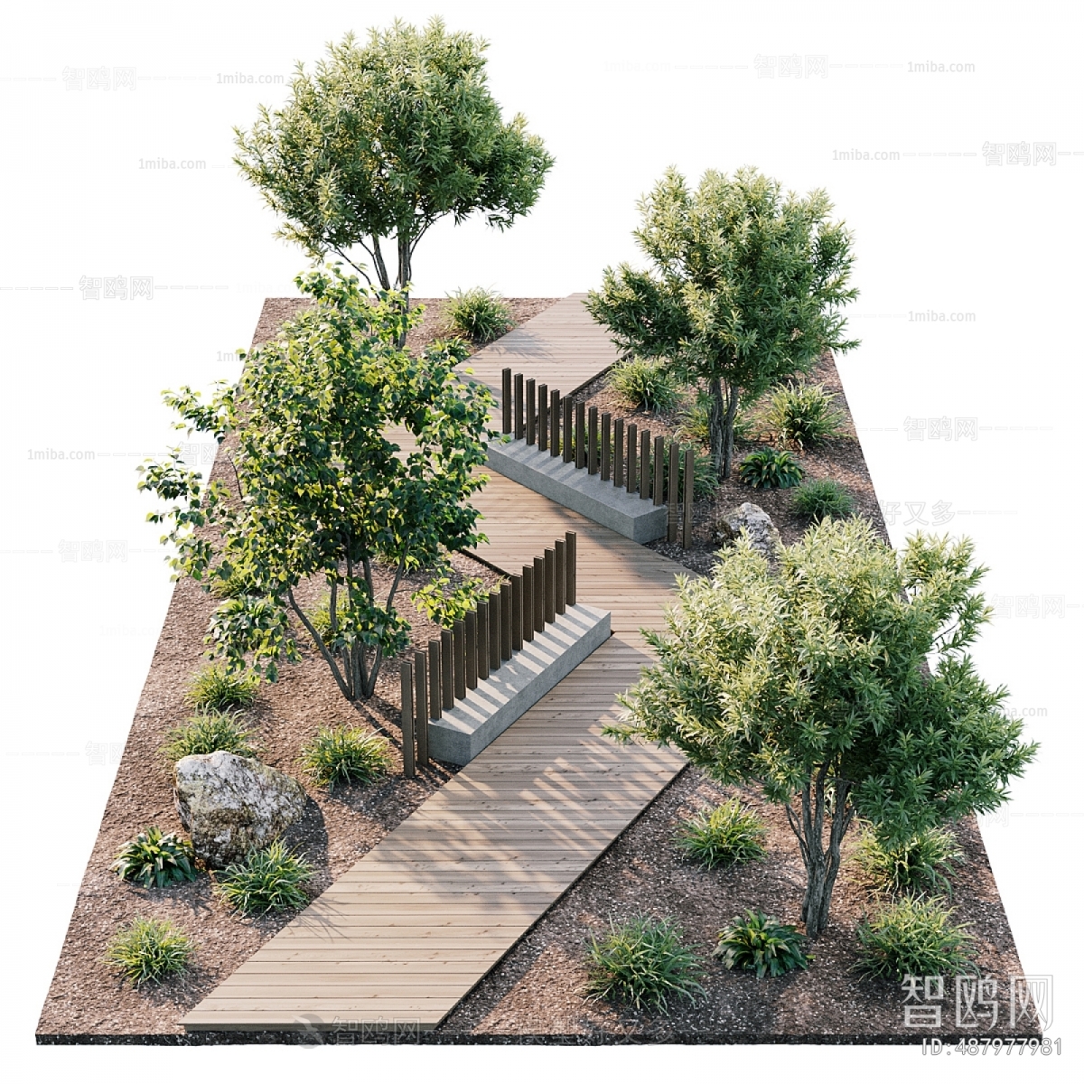 Modern Park Landscape