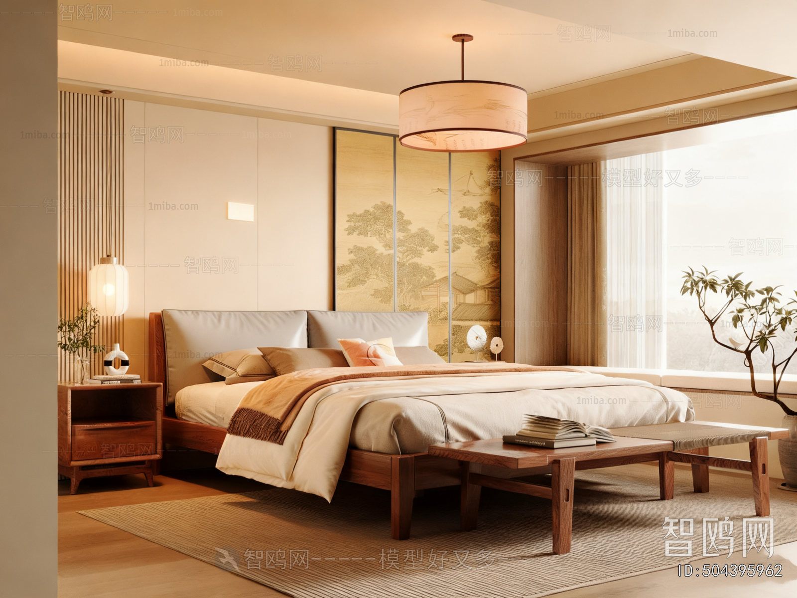 New Chinese Style Bedroom