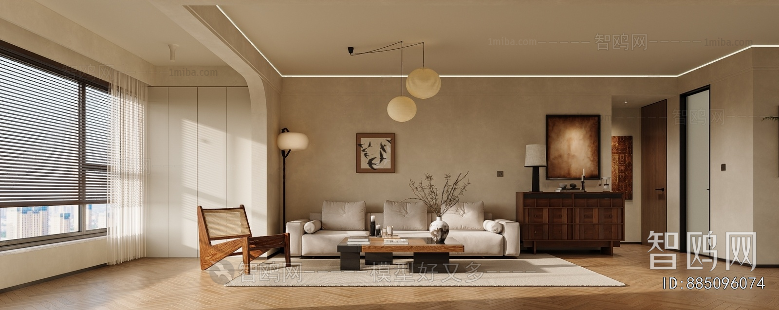 Wabi-sabi Style A Living Room