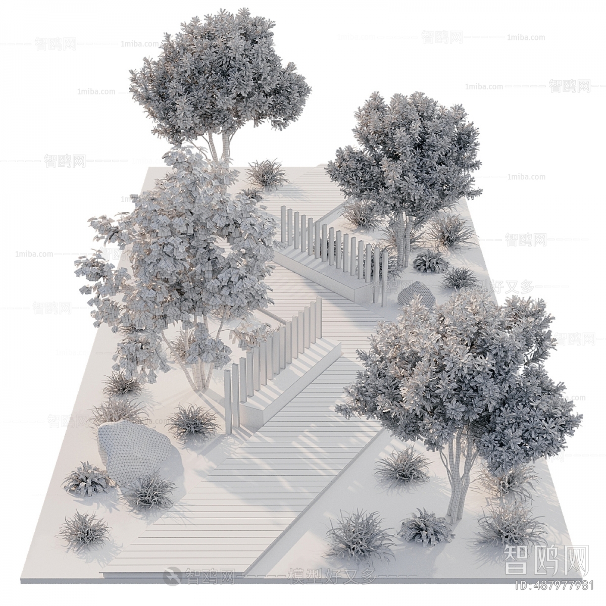 Modern Park Landscape