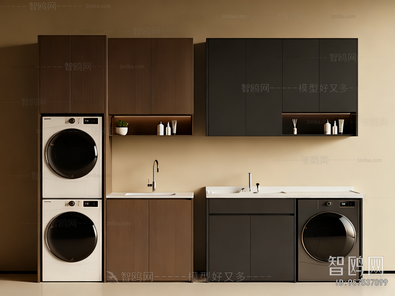 Modern Laundry Cabinet