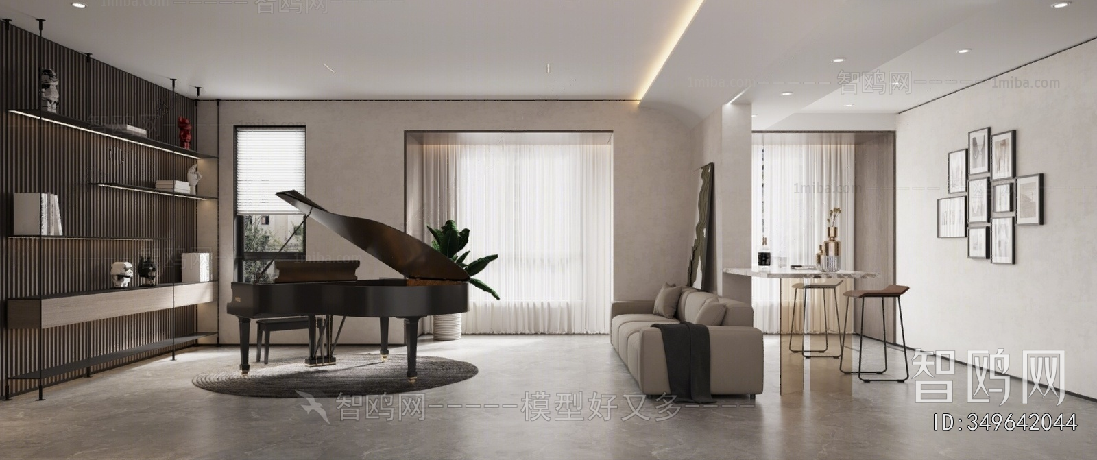 Modern Piano Room