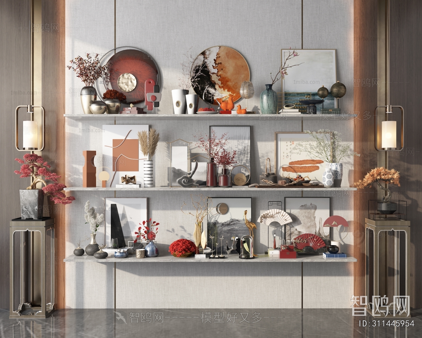 New Chinese Style Decorative Set