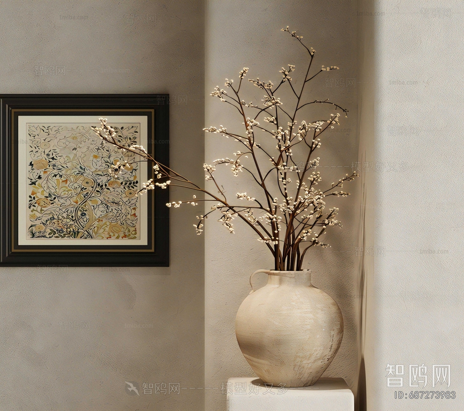 Wabi-sabi Style Dried Branch