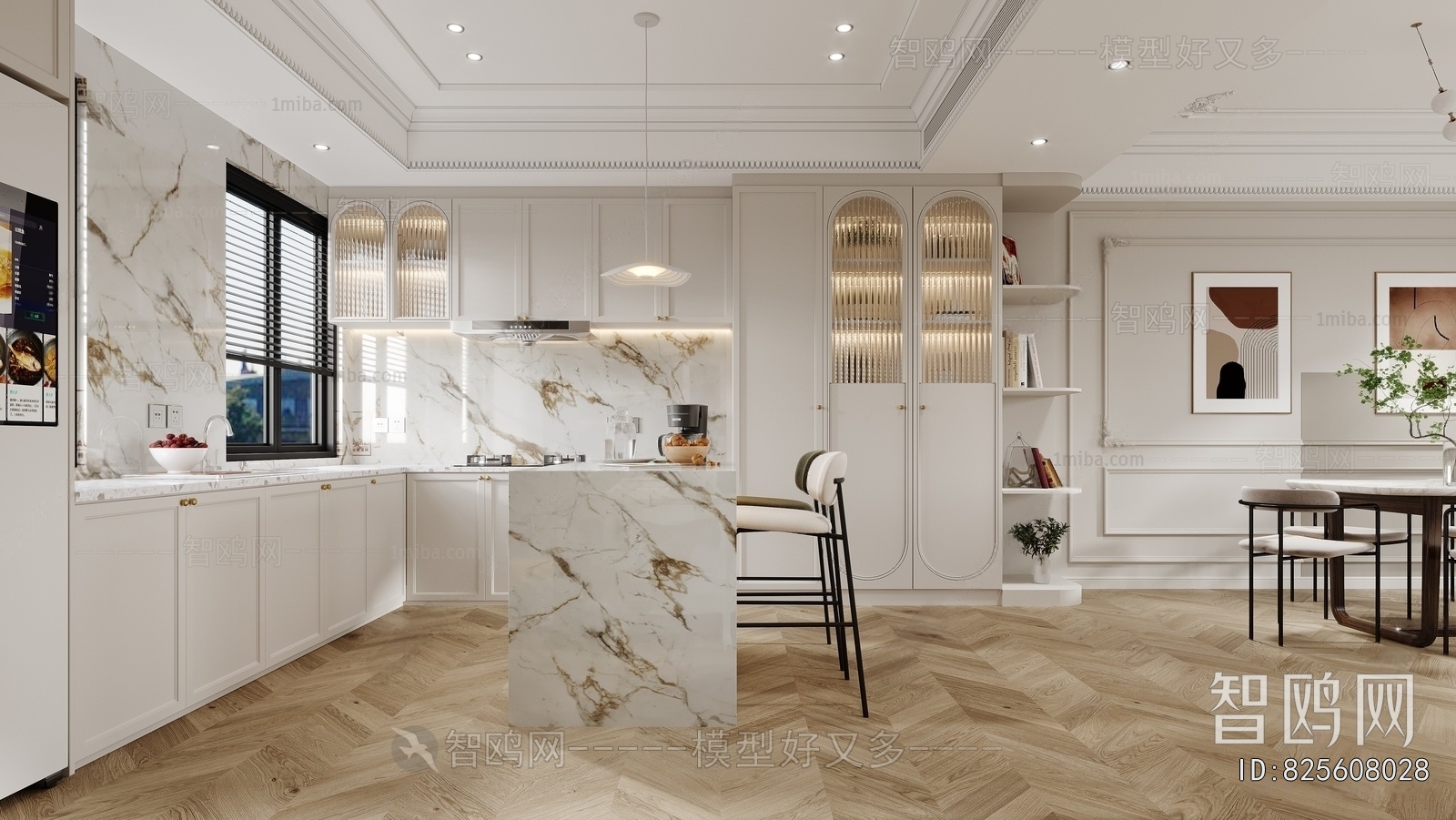 French Style Open Kitchen