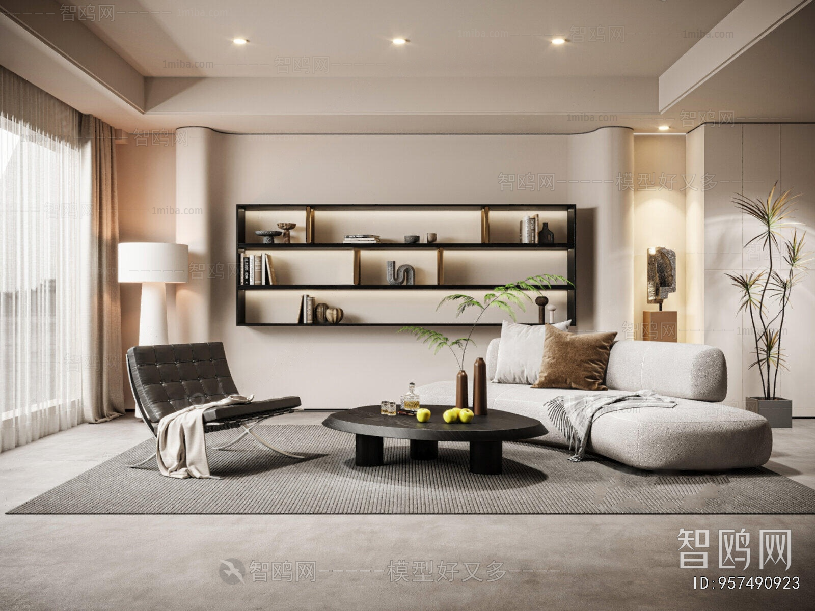 Wabi-sabi Style A Living Room