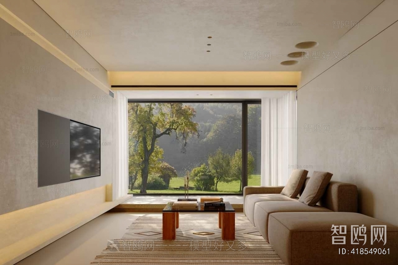 Wabi-sabi Style A Living Room