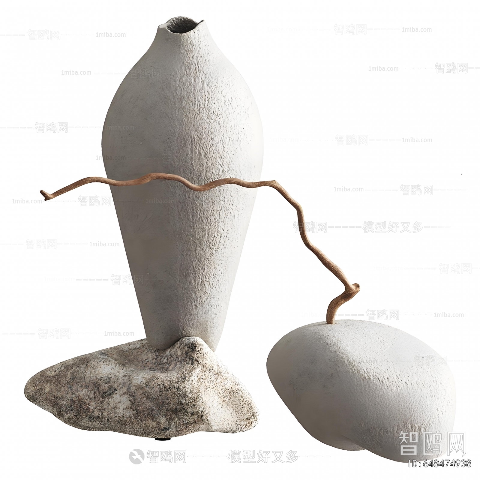 Wabi-sabi Style Clay Pot