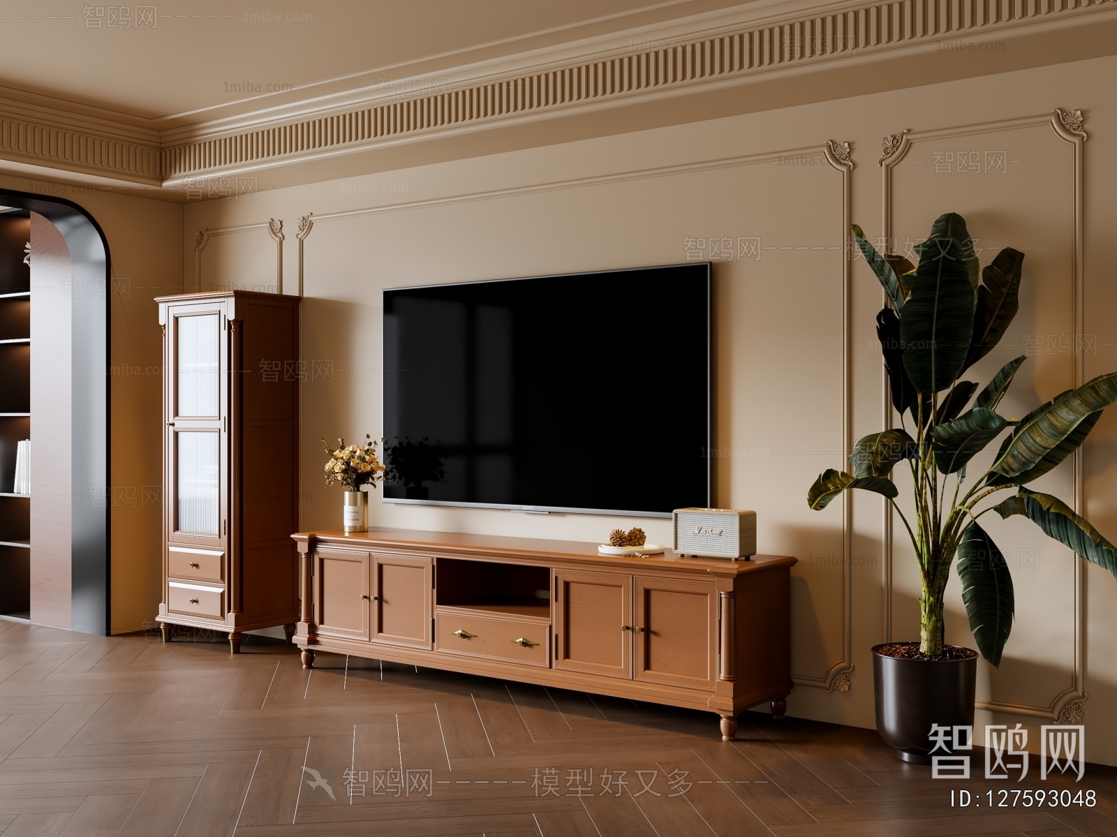 French Style TV Cabinet
