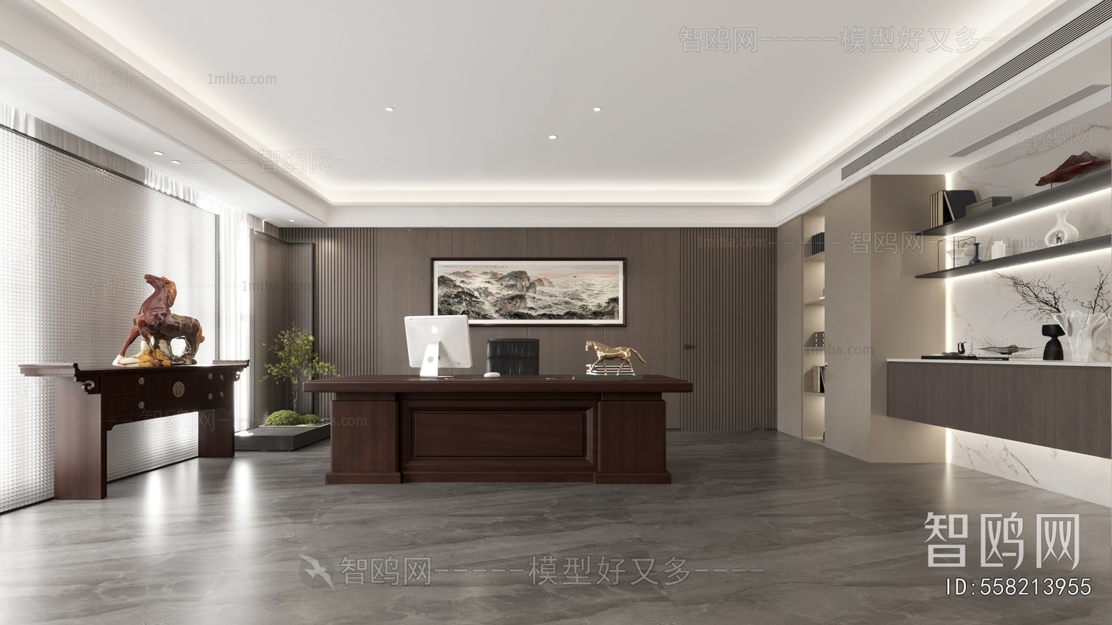 New Chinese Style Manager's Office