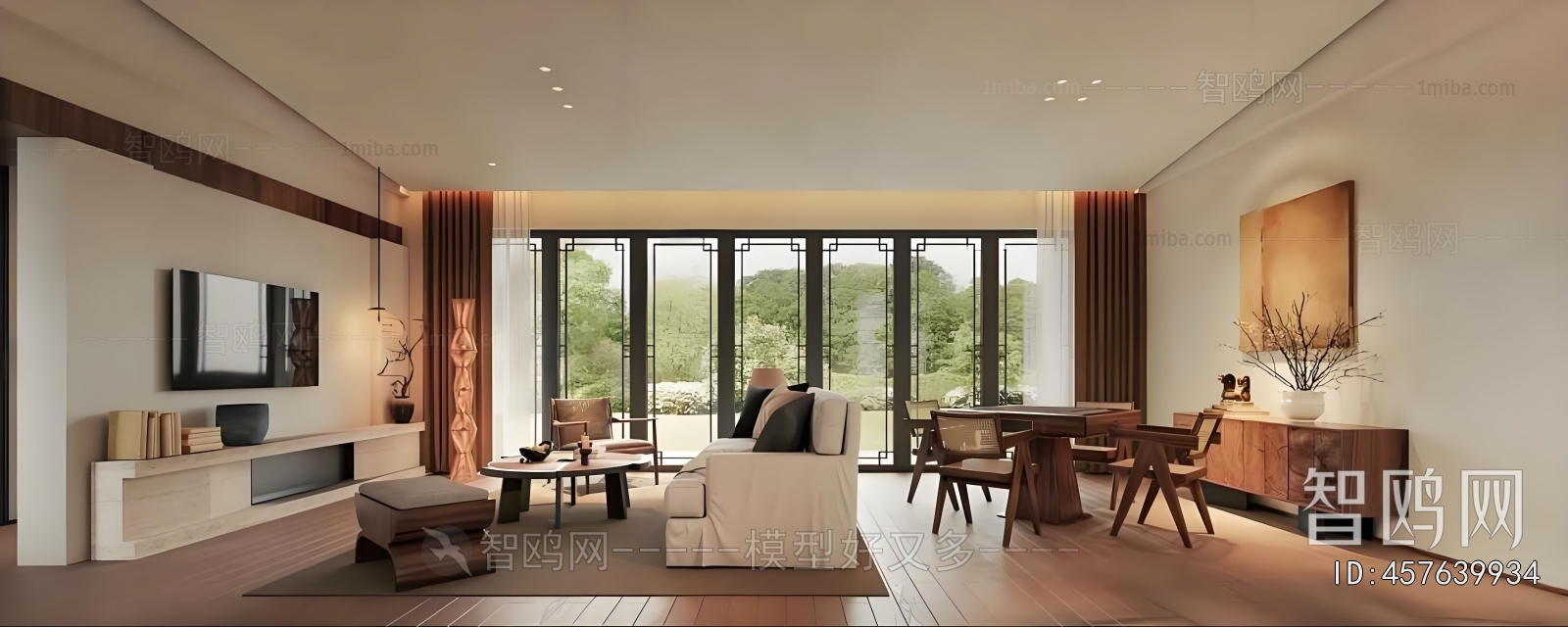 Wabi-sabi Style A Living Room