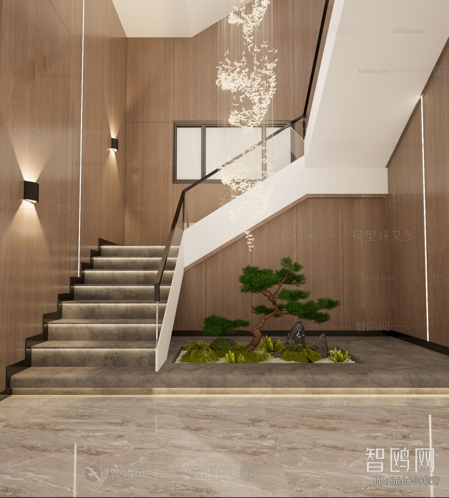 New Chinese Style Stairwell